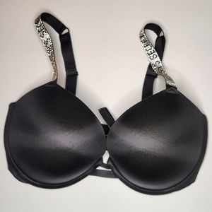 Victoria's Secret Black Very Sexy Push-Up Bra Size 36DDD Pre-Owned